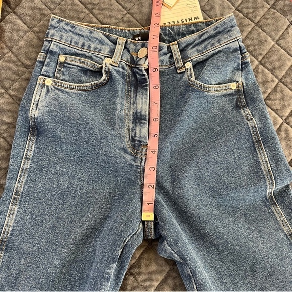 Whistles Jeans Women Size 24 Slim Skinny Ankle Blue High Rise Mom MSRP $199 - Picture 8 of 12